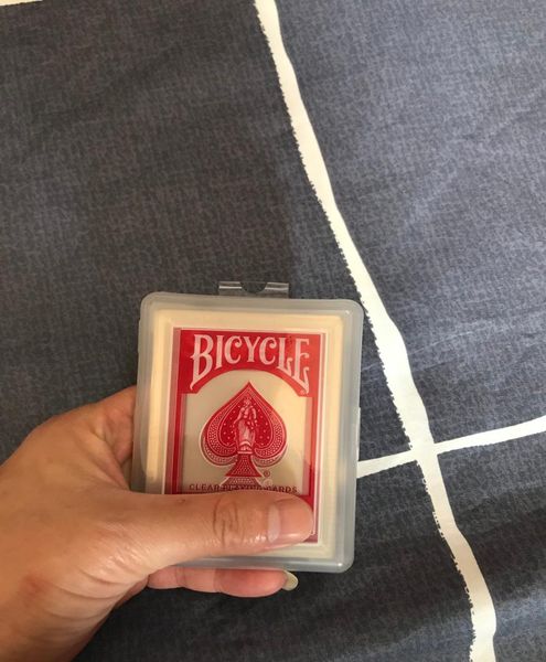 

bicycle clear playing card frosted transparent game toy waterproof poker8502186