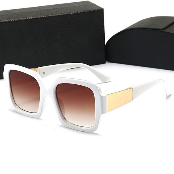 

summer sunglasses for woman 2022 retro frame men women sun glasses fashion goggle popular eyewear with case white fr2435, White;black