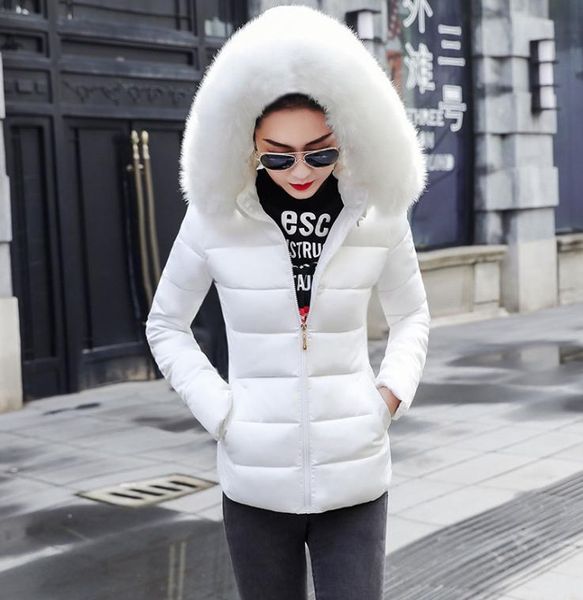 

fashion women 2020 new arrival slim parkas new plus size for women039s cotton down parka with hooded coat warm winter jacket wo6185833, Black