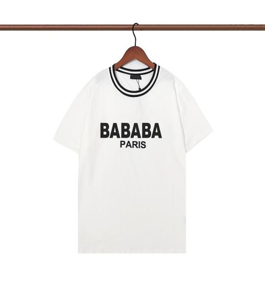 

designer mens t shirts letter printing balman tshirt fashion simple men tshirt personality trend short sleeved paris mans women hi7028359, White;black