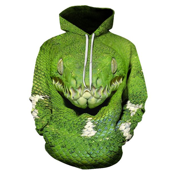 

men's hoodies sweatshirts python 3d print men/women hoodies streetwear boys girls fashion sweatshirt autumn and spring male/female clot, Black