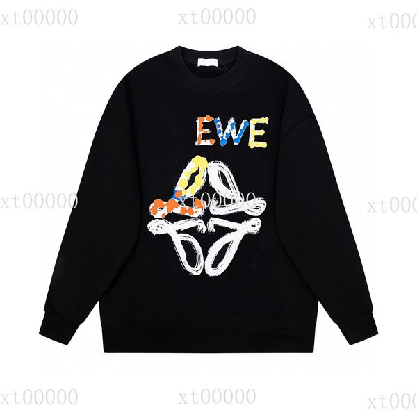 

mens designer sweaters hoodies famous hip hop men women hoodie street cotton loose fit sleeve sweatshirt womens casual round neck long sweat, Black;brown