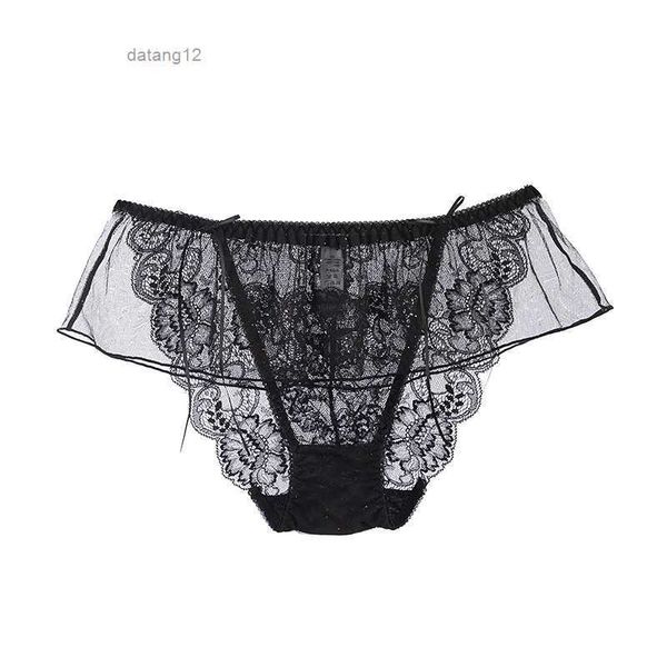 

3pcs gauze lace panties transparent candy colors panty thong cotton briefs underwear knickers bikini thin comfort no trace erotic lingerie f, Black;pink