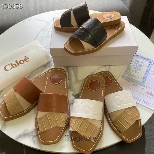

woodies chole outwear ladies female slipper cloe woody letter slippers summer brand shoes 2023 casual thick bottom mesh flat