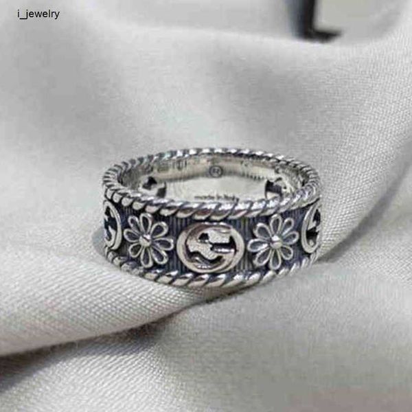 

designer ring novelty jewelry rings for women band rings silver flower daisy ring lovely personality couple gift design jewel
