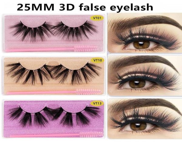 

25mm soft fluffy 3d faux mink lashes dramatic long wispies false eyelashes lash extension natural volume beauty eye makeup6538499