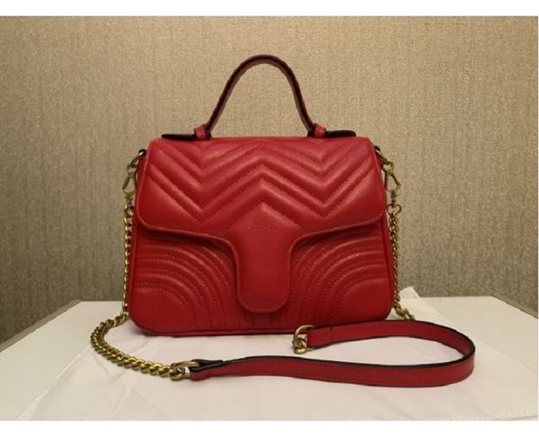 

luxury designer new style marmont shoulder bags women gold chain cross body bag pu leather handbags purse female messenger tote bag
