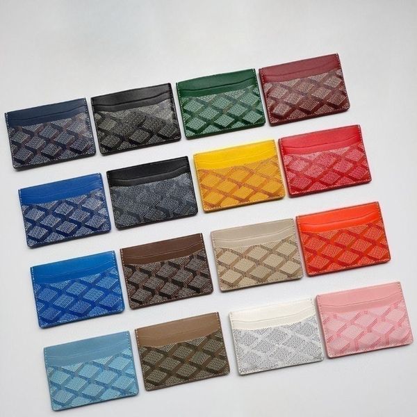 

luxury designer card holder mini wallet genuine leather with box purse fashion womens men purses mens key ring credit coin mini bag charm, Red;black