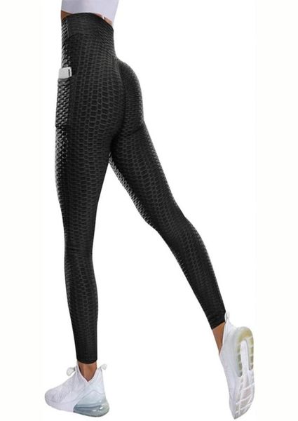 

jianweili push up leggings woman side pockets fitness anti cellulite leggings femme gym stretch pants breathable 2109022148095, Black