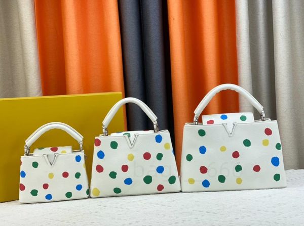 

capucines yayoi kusama women handbag designer shoulder bags lady crossbody wallet black red m21692 m21663 three sizes l bag cross body