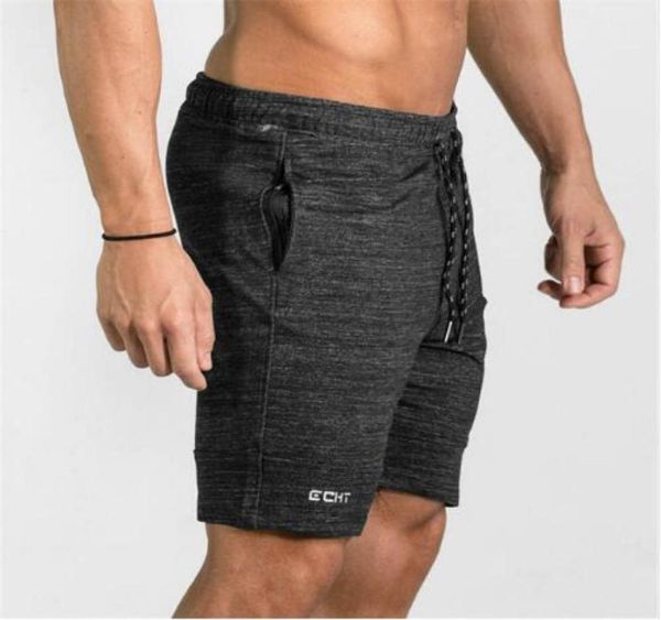 

summer mens gyms shorts bodybuilding clothing men fitness zipper pathwork casual male workout letter printed shorts for stronger5210762, White;black