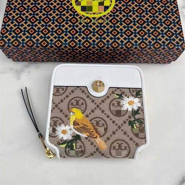 

dongguan tb new jacquard embroidery bird flower zipper small money handbag zero wallet8hy2