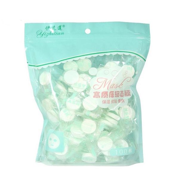 

100pcs compressed face mask paper disposable cotton facial masks papers for skin care diy women makeup beauty tool2956996