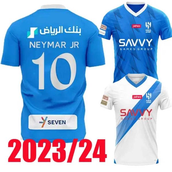 

23 24 al hilal saudi soccer jerseys neymar jr kids kit 2023 2024 football shirt home away malcom neves sergej vietto koulibaly lghalo kanno, Black;yellow