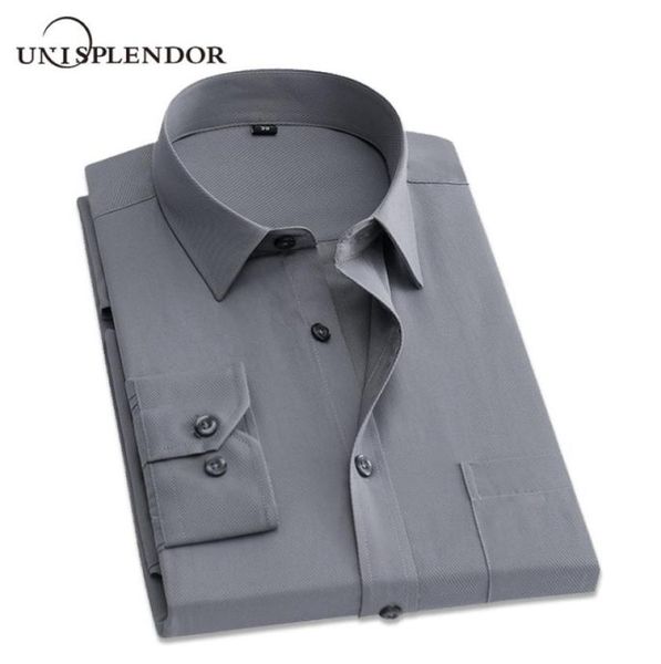

new arrival 2020 men039s shirts solid slim men dress shirts long sleeve male business working wear casual winter autumn yn101625807590, White;black