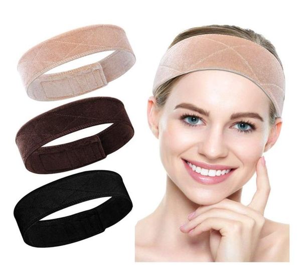 

nonslip elastic wig grip headbands for women breathable velvet hair scarf the fix edge saver headwraps band adjustable seamless t5373299, Black;brown