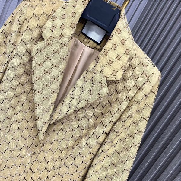 

women designer blazer jacket suit clothes double letters g new released pant, Black;brown