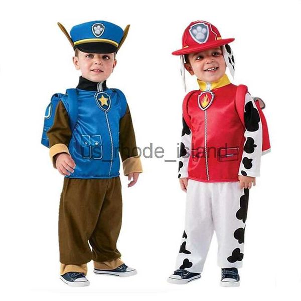 

cosplay carnival birthday party costume halloween purim cosplay clothing boy girl rocky rubble skye marshall zuma chase anime costumes x0818, Blue