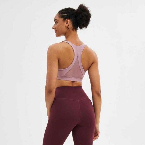 

yoga bra triangular mesh back breathable sports underwear running fitness shockproof rimless camis tank gym clothes5257980, White