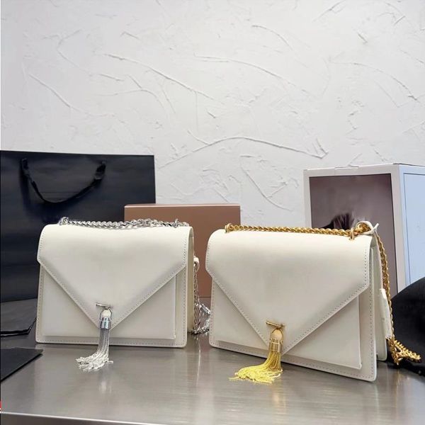 

luxurys kate chain bag wallet designer handbag leather crossbody shoulder bags woc purse women clutch bag with tassel