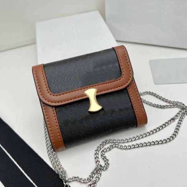 

sell ce designer bag chain designer purses women wallets totes 4 color three fold change card coin bag hardware lady wallet purse 230615, Red;black