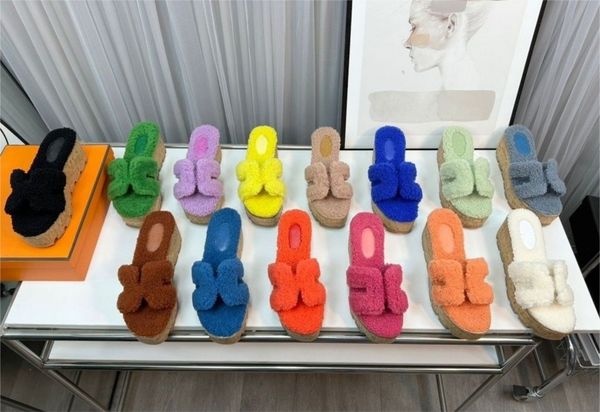 

slipper slippers women slippers summer flat leather shoes fashion beach women luxury slippers letter drag size 35-40, Black