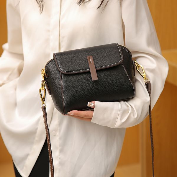 

evening bags fashion saddle crossbody for women leather purses and handbags simplicity luxury solid color flip cover messenger bag sac 23081