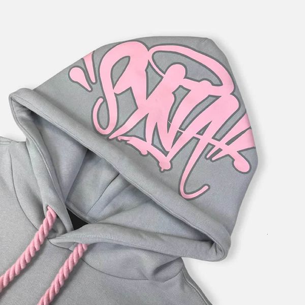 

men's hoodies sweatshirts y2k women streetwear casual hoodie synaworld hoodies oversized two piece set sweatshirt tracksuit hoodies syn, Black