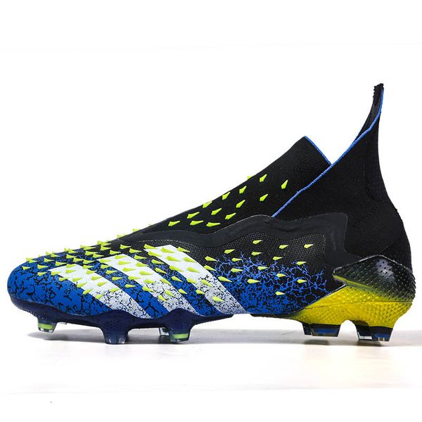 

dress shoes high ankle men's football shoes football boots men professional outdoor adults kids ag soccer shoes men's football sho, Black