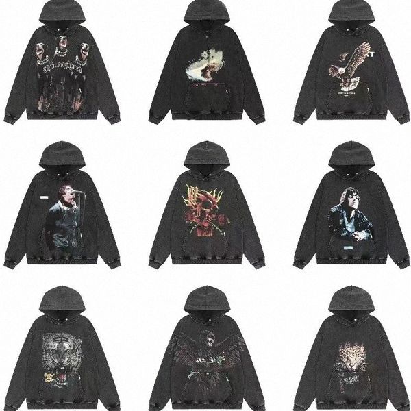 

winter autumn mens hoodies sweatshirts pullover print letter casual high street loose couple hooded x6xo#, Black