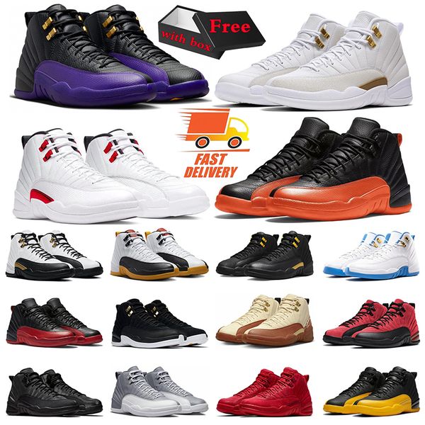 

with box jumpman 12 12s basketball shoes mens trainers field purple celestial gold playoffs winterized reverse taxi twist muslin utility spo