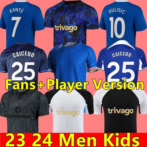 

2023 2024 nkunku jackson cfc soccer jerseys 23 24 enzo fernandez mudryk joao felix caicedo sterling cucurella 97 98 retro chukwuemeka footba, Black;yellow