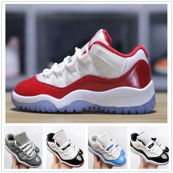 

retro kids shoes 11 boys girls low basketball jumpman 11s children shoe black sneaker chicago designer military grey trainers baby big kid y