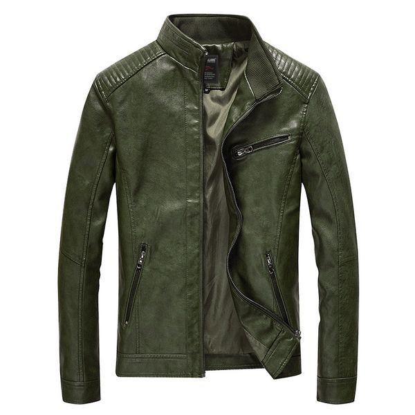 

men's jackets spring pu leather jacket men solid casual faux leather coat slim fit motorcycle leather jacket outwear 230816, Black;brown