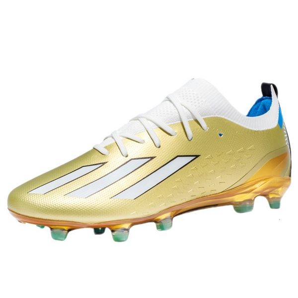 

dress shoes professional soccer shoes long spikes tf ankle football boots outdoor grass cleats football shoes eu size 35-45 230817, Black