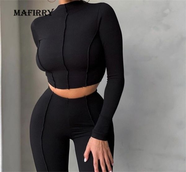 

women high waist slim breathable leisure sports 2pcs suit summer solid half collar short full pants streetwear set 2111196313487, White