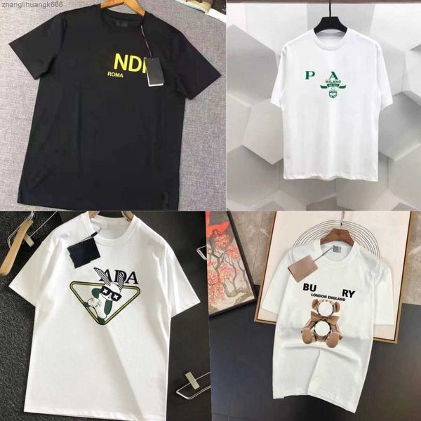 

2023 summer mens designer t shirt casual man womens crew neck t-shirt with letters print short sleeves sell luxury men hip hop clothes paris, White;black