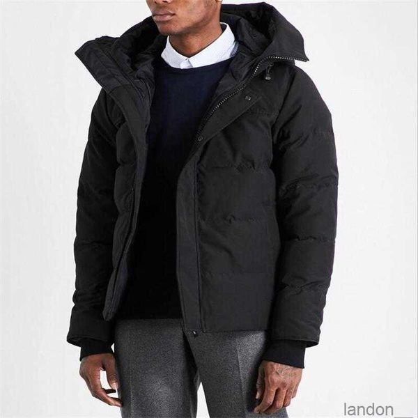 

winter men down puffer jackets designer homme puffer outdoor windbreaker jassen outerwear hooded fourrure manteau down jacket coat hiver par, Black
