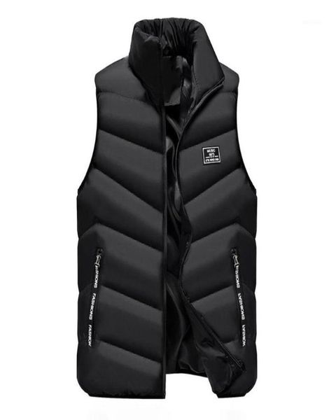 

vest men new stylish 2019 spring autumn warm sleeveless jacket men winter waistcoat men039s vest casual coats mens plus size 5x3477025, Black;white
