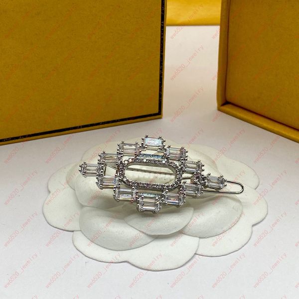 

designer jewelry crystal zircon alphabet geometry hair clips & barrettes, ladies fashion side clips, christmas, valentine's day, partie, Golden;silver