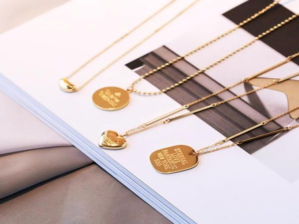 

heart pendant necklace simple ellipse letter heart pendant necklaces jewelry for women and girls8116315, Silver