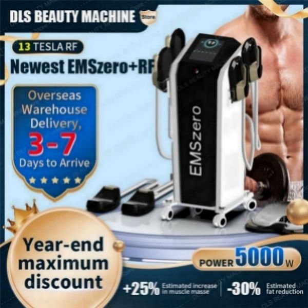

5000w high intensity beauty items 14tesla dls-emslim portable hi-emt/neo/ body eliminate fat reduction emszero sculpting beauty machine