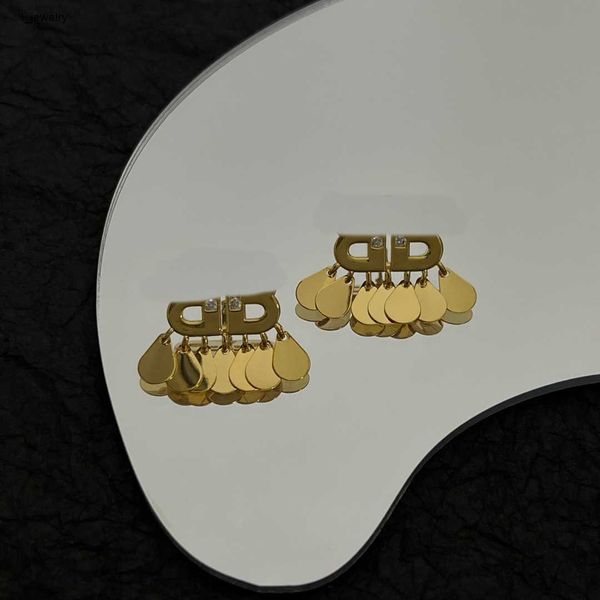 

women designer earrings droplet shaped pendant jewelry diamond logo pendant earring #including box new arrival, Silver