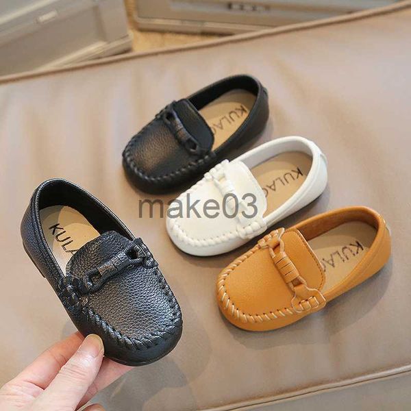 

sneakers children moccasins black white for school party wedding kids formal flats loafers slipon soft loafers boys leather shoes j230818, Black;red