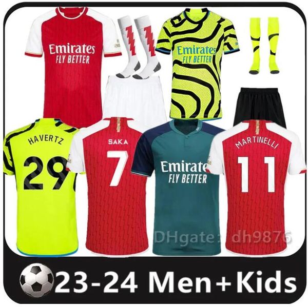 

23 24 rice soccer jerseys whiteout saliba gunners martinelli g. jesus 2023 2024 smith rowe jersey saka havertz player football shirt saka me, Black;yellow