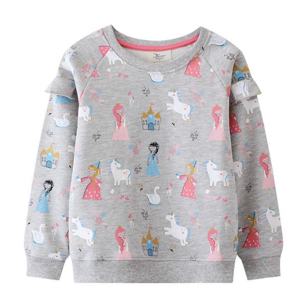 

pullover jumping meters arrival cartoon baby clothes selling girls sweatshirts cute fashion toddler costume hooded shirts 230818, Blue