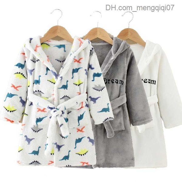 

pajamas children's bath towel baby towel children's rainbow cartoon hooded bath towel boys and girls' pajamas children's, Blue;red