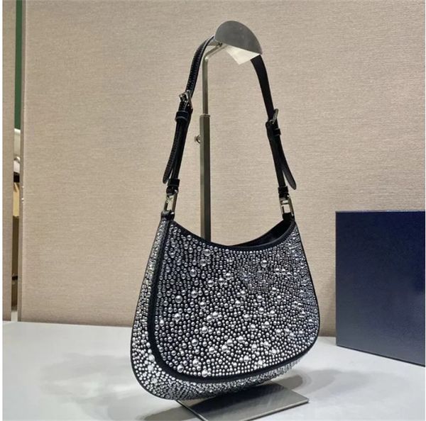 

luxury shoulder bags women shiny diamond handbags hobos beading baguettes bling beads purses glittering diamonds handbag totes bag top