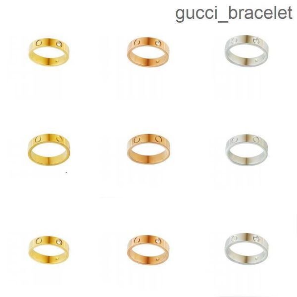 

titanium steel designer ring bague silver gold love rings men and women rose gold jewelry for lovers couple rings 4mm 5mm 6mm gift wedding l