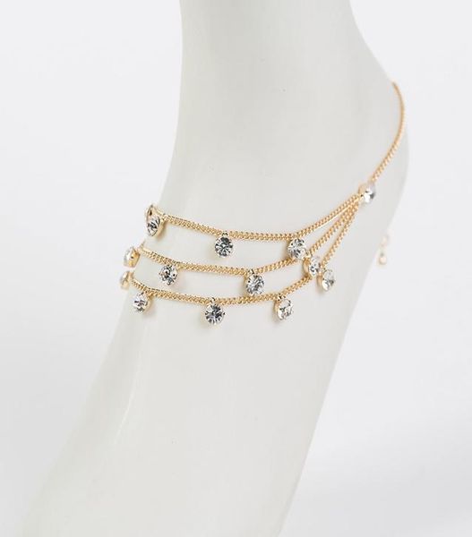 

brand tassel anklet new ankle bracelet gold color anklets for women summer fashion jewelry barefoot sandals a0029610653, Red;blue